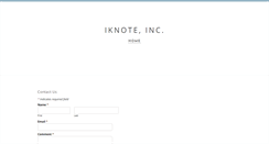 Desktop Screenshot of iknote.com