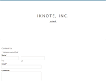 Tablet Screenshot of iknote.com